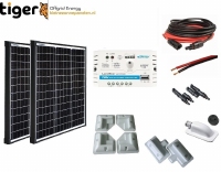 120 Watt Zonnepaneel Set Monokristal 770x1020 mm
