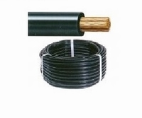 Accukabel 25 mm2. (per meter) Zwart
