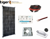 130 Watt Zonnepaneel Set Monokristal 1264x664 mm